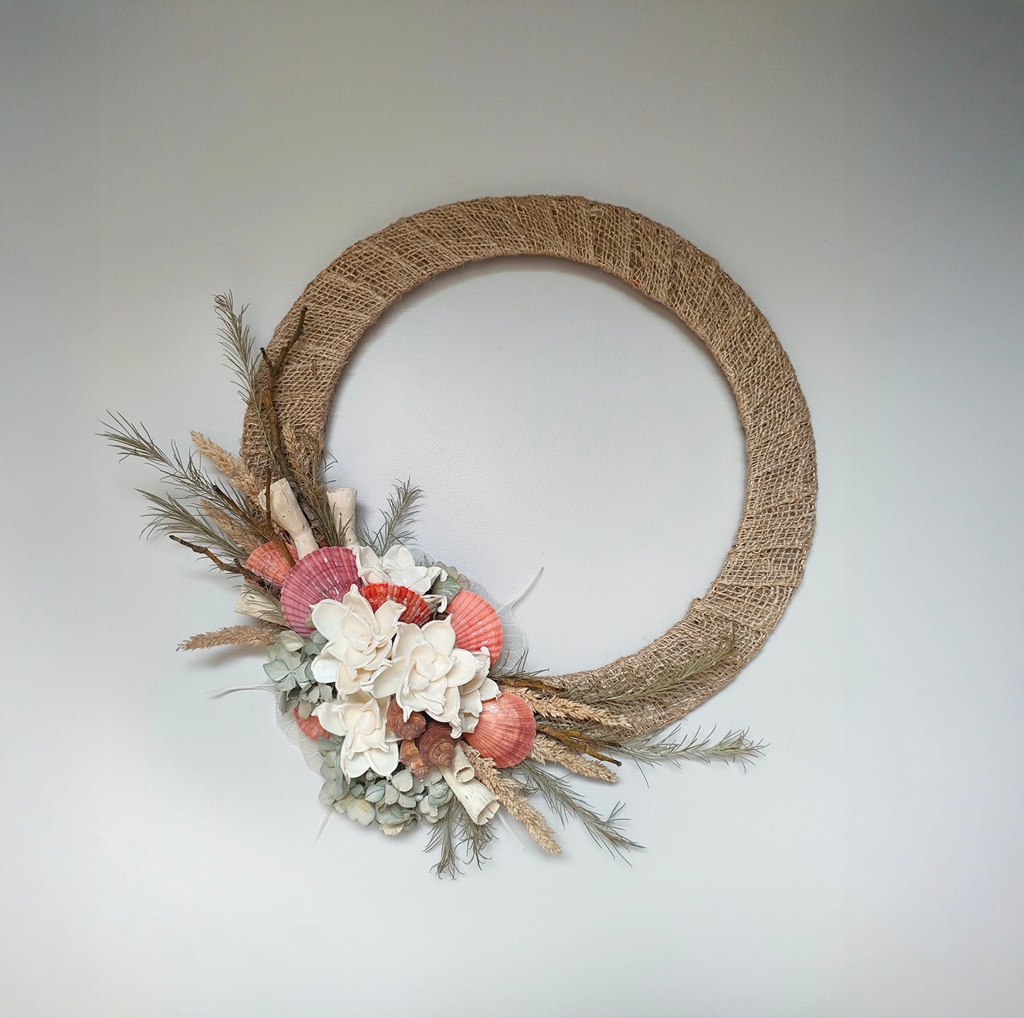 Jute Scallop Wreath